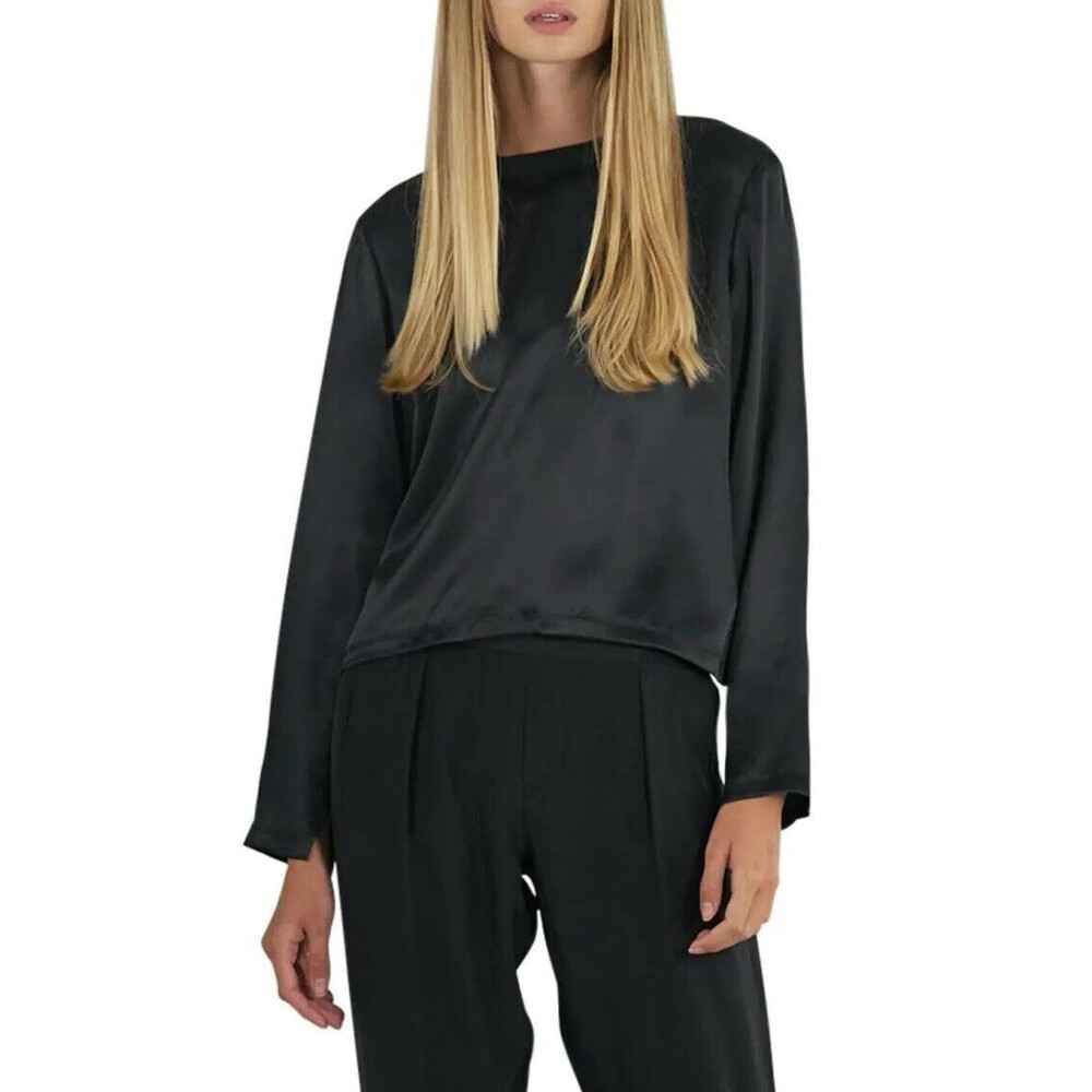 ATM Anthony Thomas Melillo Chic Contemporary Grunge 100% Silk Top Size XS